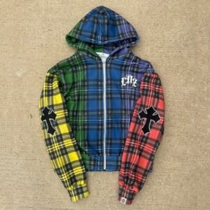 100% Cotton Terry Acid Wash Embroidery Distressed Zip Up Hoodie for Men/Unisex in Spring/Autumn/Winter Custom Streetwear