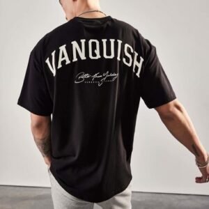 2023 Cotton Men's Oversized T-Shirt with Moisture Wicking Technology and O-Neck Collar