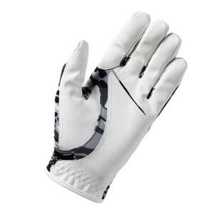 2025 White Camo Leather Golf Gloves – High Quality Durable Sports Gloves with Custom Size, Logo & Right Hand Usage