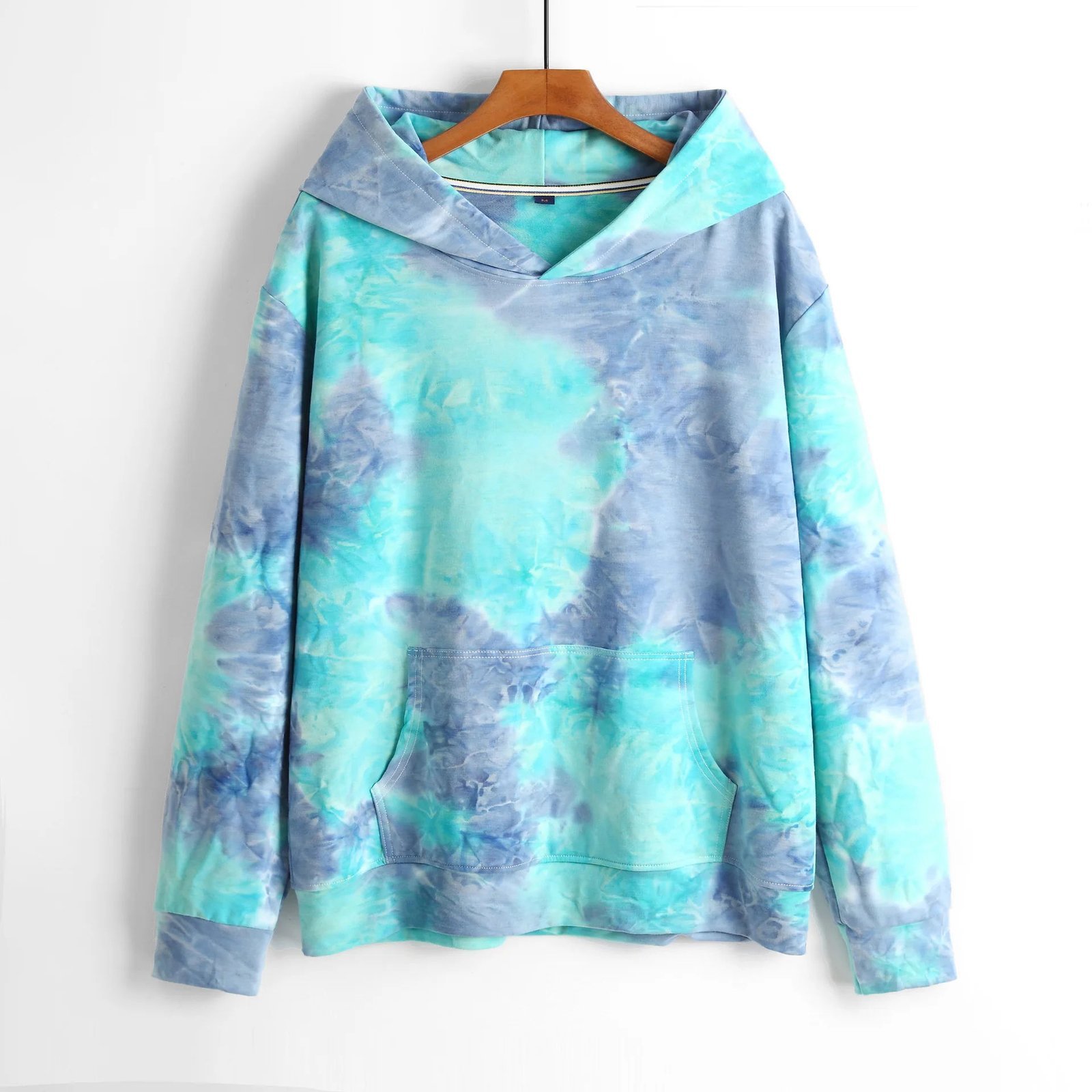 Tie Dye Design Manufacturer's High Quality Men's Tie Dye Hoodie Custom Logo Streetwear Pullover for Autumn Unique - Image 3