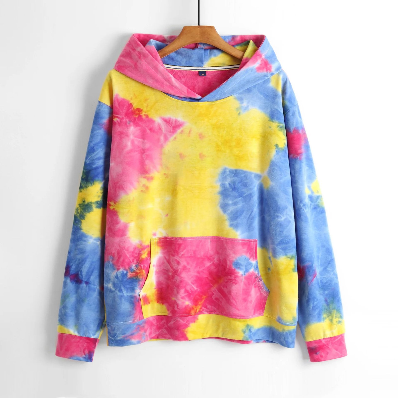 Tie Dye Design Manufacturer's High Quality Men's Tie Dye Hoodie Custom Logo Streetwear Pullover for Autumn Unique - Image 2