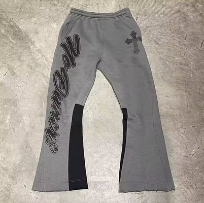Breathable Joggers Track Pants 100% Cotton Custom Sweat Pants Flared Sweatpants for Men - Image 2
