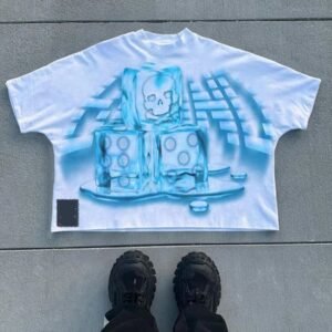 Custom 100% Cotton Boxy Fit Vintage Acid Washed T Shirt Sun Faded Graphic T Shirts Men OEM/ODM Support OEM/ODM Service
