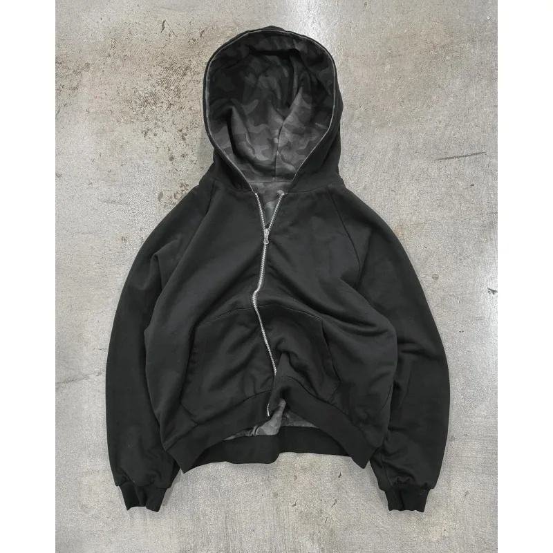Custom 3D Embroidery LOGO Hoodies Unisex Acid Wash Pullover Fleece Hoodies High Quality Oversized Sun Faded Hoodies - Image 2