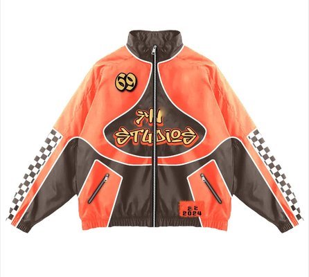 Custom Color Blocked Sweatsuits Cut And Sew Men's Patchwork Track Nylon Windbreaker Tracksuit - Image 3
