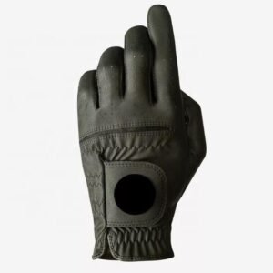 Custom Color Packing Printed Logo Non Slip Cabretta Sheepskin Leather Golf Gloves for Men Premium Grip Gloves