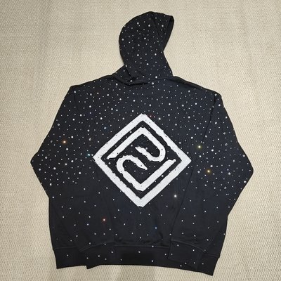 Custom French Terry 100% Heavy Cotton Zipper Distressed Embroidery Applique Zip up Rhinestone Men's Hoodies - Image 6