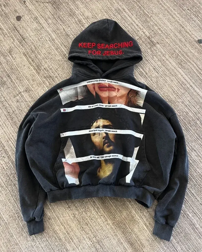 Custom French Terry Vintage Heavyweight Embroidery Patch Oversized DTG Printing Sun Faded Acid Washed Men Hoodie MOQ10