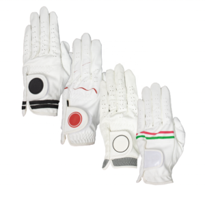 Custom Logo Private Label Cabretta Leather Breathable Golf Rain Gloves for Men with Individual Packaging