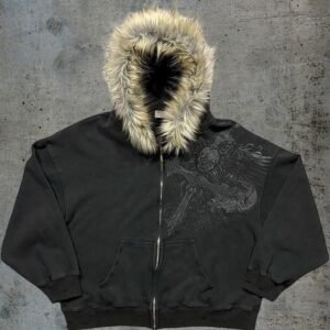 Custom Logo Women's Full Zipper Hoodie Set Heart XL Oversized Fit Winter Double-Layer Hooded Collar Pocket Anti-Pilling Moq10