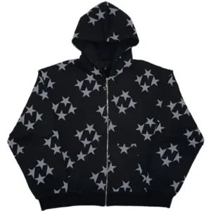 Custom-Made High-End Casual Loose Retro Street-Style 100% Cotton Acid-Washed Denim Hoodie Adorned with Rivet Accents Moq10