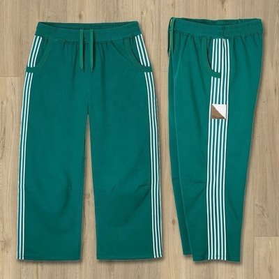Custom Mens Sweatpants with Customized Labels Wide Leg Track Pants and Side Stripes - Image 5