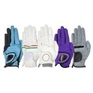 Custom Premium Cabretta Leather Mesh Men’s Left Hand Golf Glove with Magnetic Ball Marker
