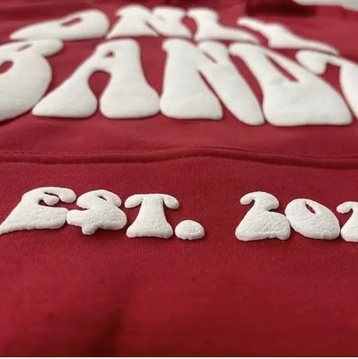 Custom Puff Printed Logo T-shirt in 250 Gsm Heavy Weight Cotton for Unisex Streetwear - Image 2