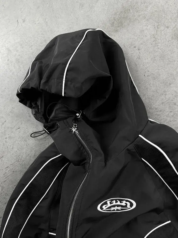 Custom Solid French Terry Zip Hoodies Sweat Suit Set Embroidery Logo Loose Fit Men MOQ10