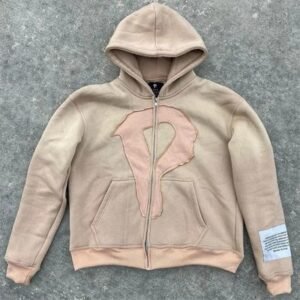 Custom Vintage Faded Oversized French Terry Boxy Cropped Hoodie with Hooded Collar and Distressed Applique Embroidery