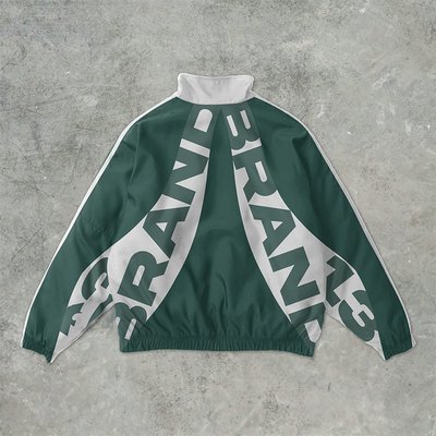 Custom Wind Breaker Set Zipper Polyester Baggy Oversized Windbreaker Jogging Suits Nylon Tracksuits for Men - Image 4