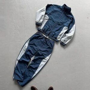 Custom Wind Breaker Tracksuit Baggy Mens Jogging Suit Oversized Polyester Nylon Tracksuit Windbreaker Tracksuit Set Men