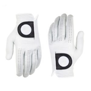Design Your Own Logo Cabretta Leather Golf Gloves – Soft Full-Color Breathable Custom Sports Gloves for Wholesale