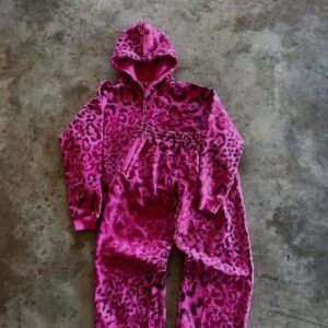 Factory-Customized 100% Cotton Retro Street-Style Tracksuit - Featuring Printing & Embroidery Crafts, Fully Customizable