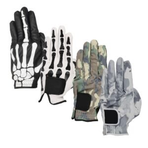 Factory Premium Cabretta Leather Men’s Golf Gloves – Breathable Mesh, Secure Fit, and Durable Performance for Golf Sports