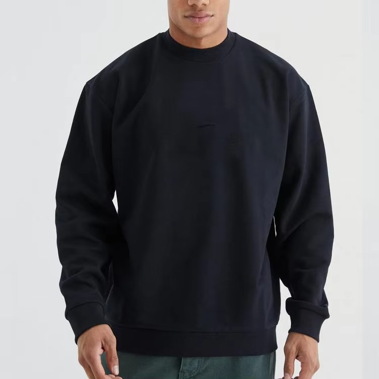 High Quality Crewneck Unisex Long Sleeve Sweatshirt Plain Crew Neck Oversized Custom Mens Sweatshirt - Image 4
