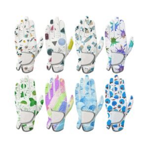 High Quality Customizable Cabretta Leather Golf Gloves – Premium Printed Golf Glove Design