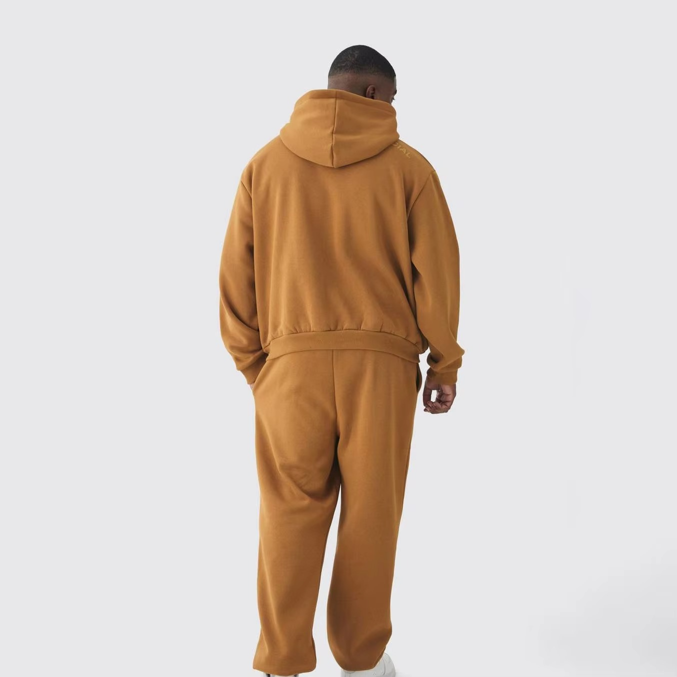 High Quality Men Outdoor Sweatsuit Heavyweight 100% Cotton Sweatpants and Shorts Sets Tracksuit for Men - Image 4