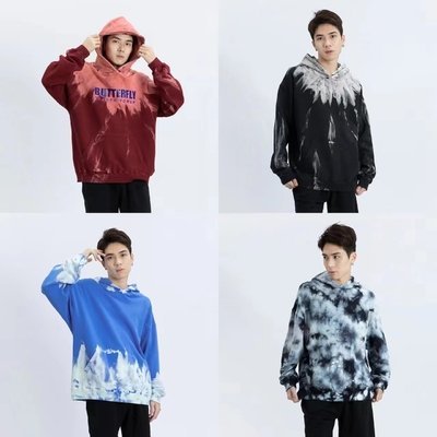 Loose Hoodies For Women Tie Dye Printed Hoodie Graffiti Gradient Color Autumn Winter - Image 3