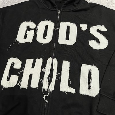 Manufacturer 420 Gsm Sun Faded Acid Washed Custom Logo Distressed Embroidery Patchwork Zip up Heavy Weight Rhinestone Hoodie - Image 2