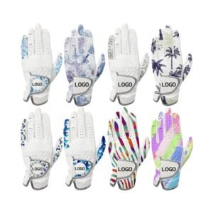 Premium Manufacturer Ladies Custom Printed Cabretta Leather Golf Gloves – High Performance Fit