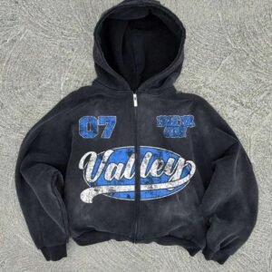 Manufacturer Custom Vintage Distress Blank Rhinestone Distressed Drop Shoulder Shirt Line Heavy Weight Zip up Hoodie Men Moq10