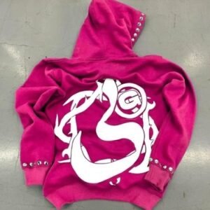 Men Rhinestone Zip Up Hoodie Vintage Acid Wash Streetwear Hoodie Sweatshirt