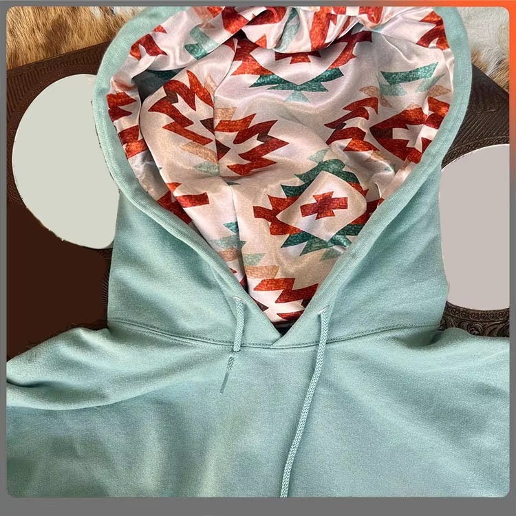 Men's Pullover Sweatshirt Custom Logo High Quality French Terry Oversized Unisex Satin Lined Hoodie - Image 2