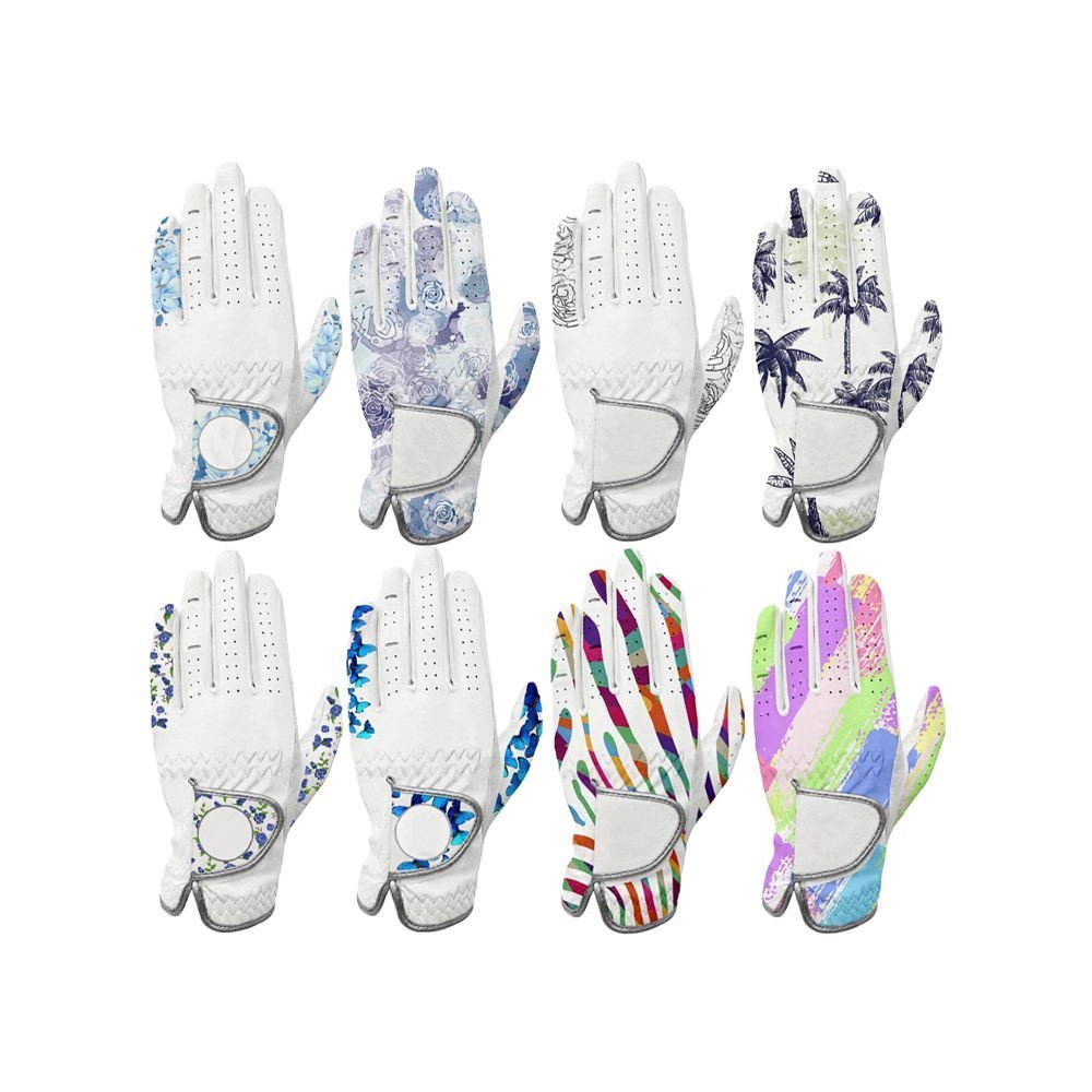 OEM Custom Cabretta Leather Men’s Left Hand Golf Gloves – Printable High Quality Golf Glove - Image 5