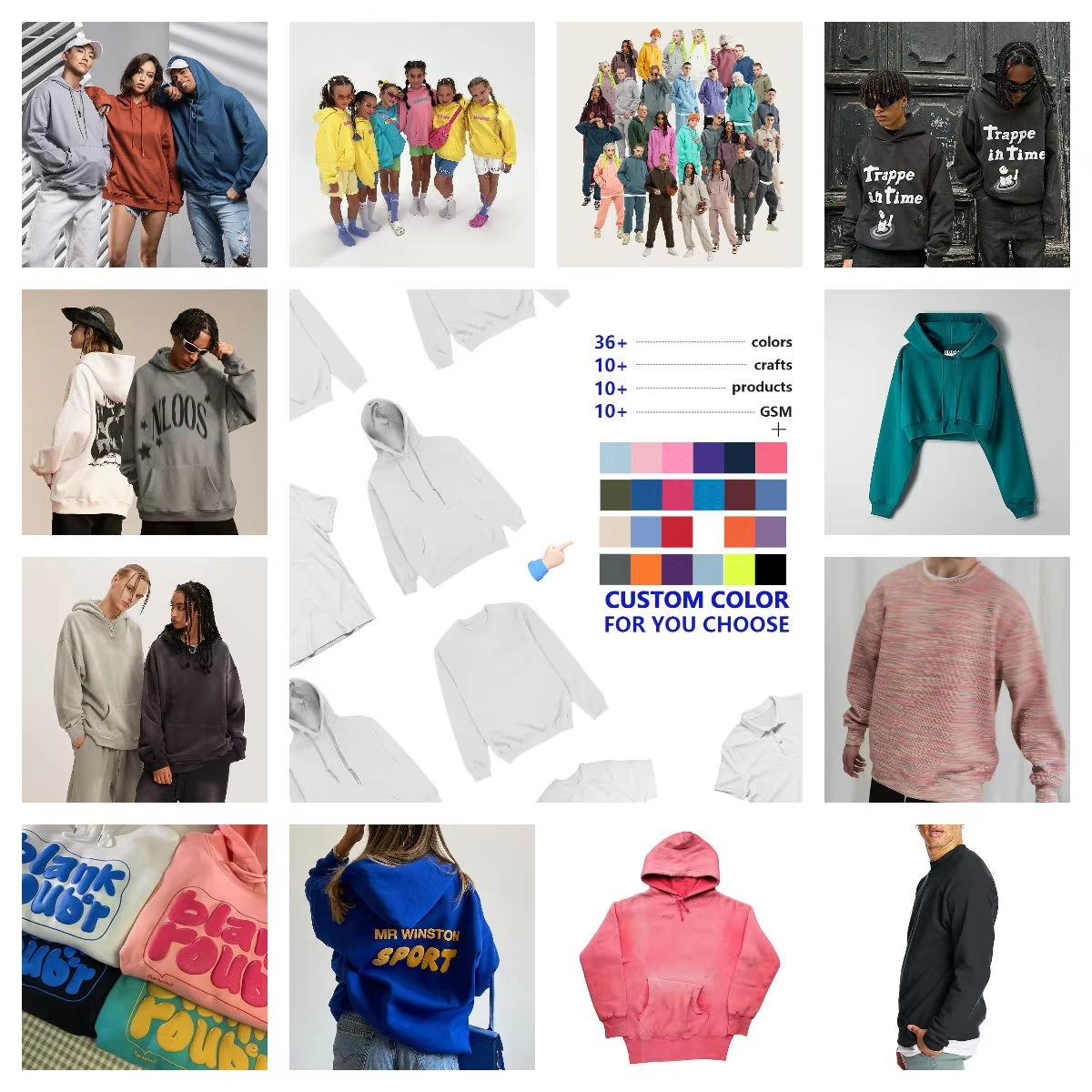 Oversized Fit Cobrax Popper Loopback Jersey Mens Clothing Heavy Weight Jersey Cotton 500gsm Hoodie - Image 2