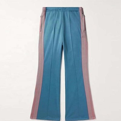 Polyester/Cotton Y2K Men Women Casual Joggers with Flared Wide Leg and Side Stripes - Image 5