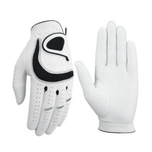 Professional Grade Cabretta Leather Golf Gloves with Enhanced Grip Breathable Soft Custom Fit for Competition