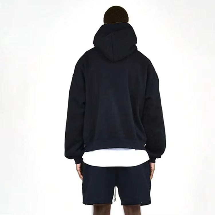 Regular Fit 350gsm Premium Heavyweight Cropped Overhead Hoodie - Image 6