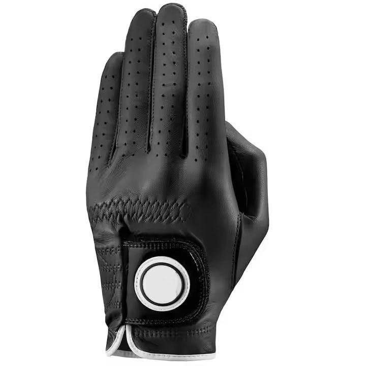 Soft & Breathable Indonesian Cabretta Leather Golf Gloves with Velcro Strap for Men & Women (Left Hand Use)