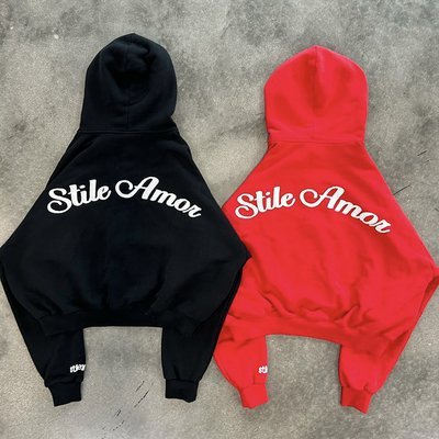 Spring/Autumn/Winter Custom Zip Up Hoodie Heavyweight Distressed Embroidery Patch for Men - Image 4