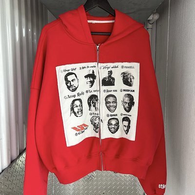 Spring/Autumn/Winter Custom Zip Up Hoodie Heavyweight Distressed Embroidery Patch for Men
