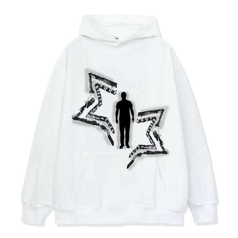 Stylish Casual Cotton Hoodies for Men Hip Hop Style Vintage Graphic Cotton Fleece Hoodies - Image 5