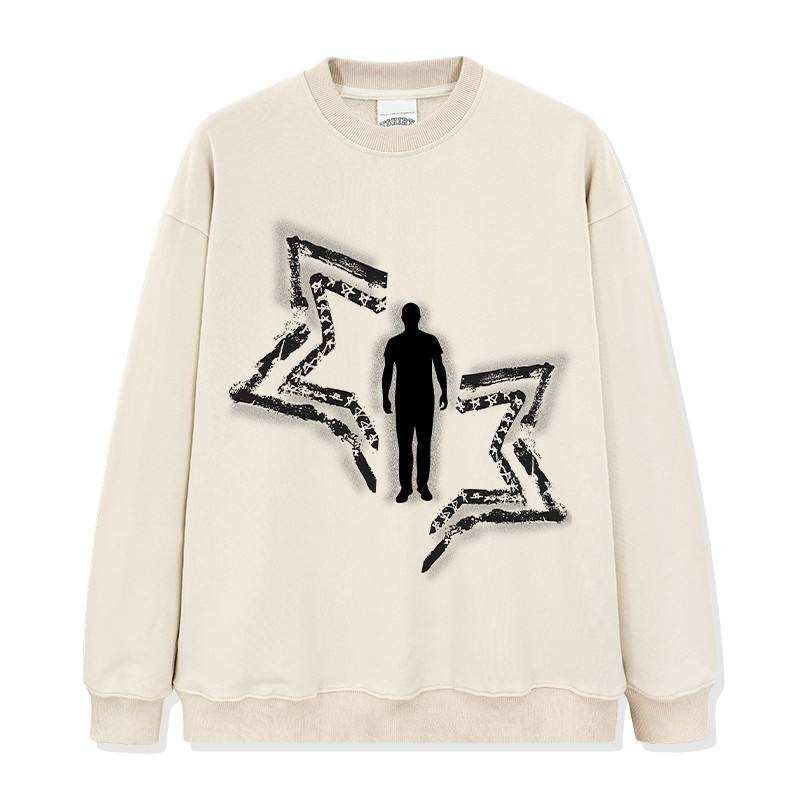 Stylish Casual Cotton Hoodies for Men Hip Hop Style Vintage Graphic Cotton Fleece Hoodies - Image 3