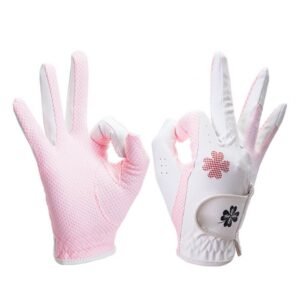 Men’s Left Hand Premium Soft Cabretta Leather Golf Gloves – High Quality Breathable Non-Slip Professional Sports Grip