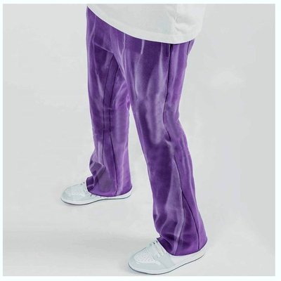Vintage Sun Faded Washed Flare Sweatpants Men'S Anti-Pilling Cotton/Fleece Track Pants - Image 4