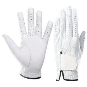 Wholesale Real Cabretta Leather Golf Gloves – Breathable Left Hand Custom Golf Glove (Unisex)