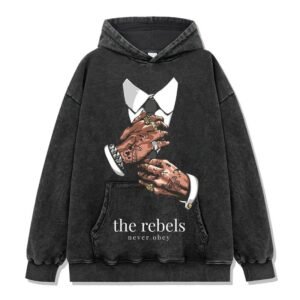 Wholesale Printing Acid Wash Sweatshirt Hoodie Casual Street Style French Terry Cotton Hoodie